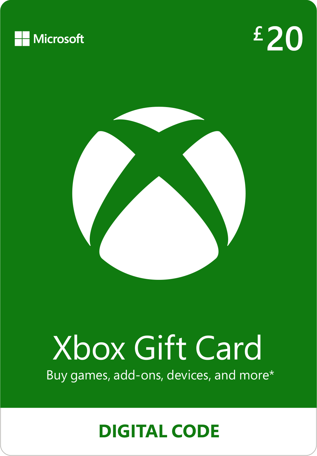 Xbox Gift Card 20 pounds