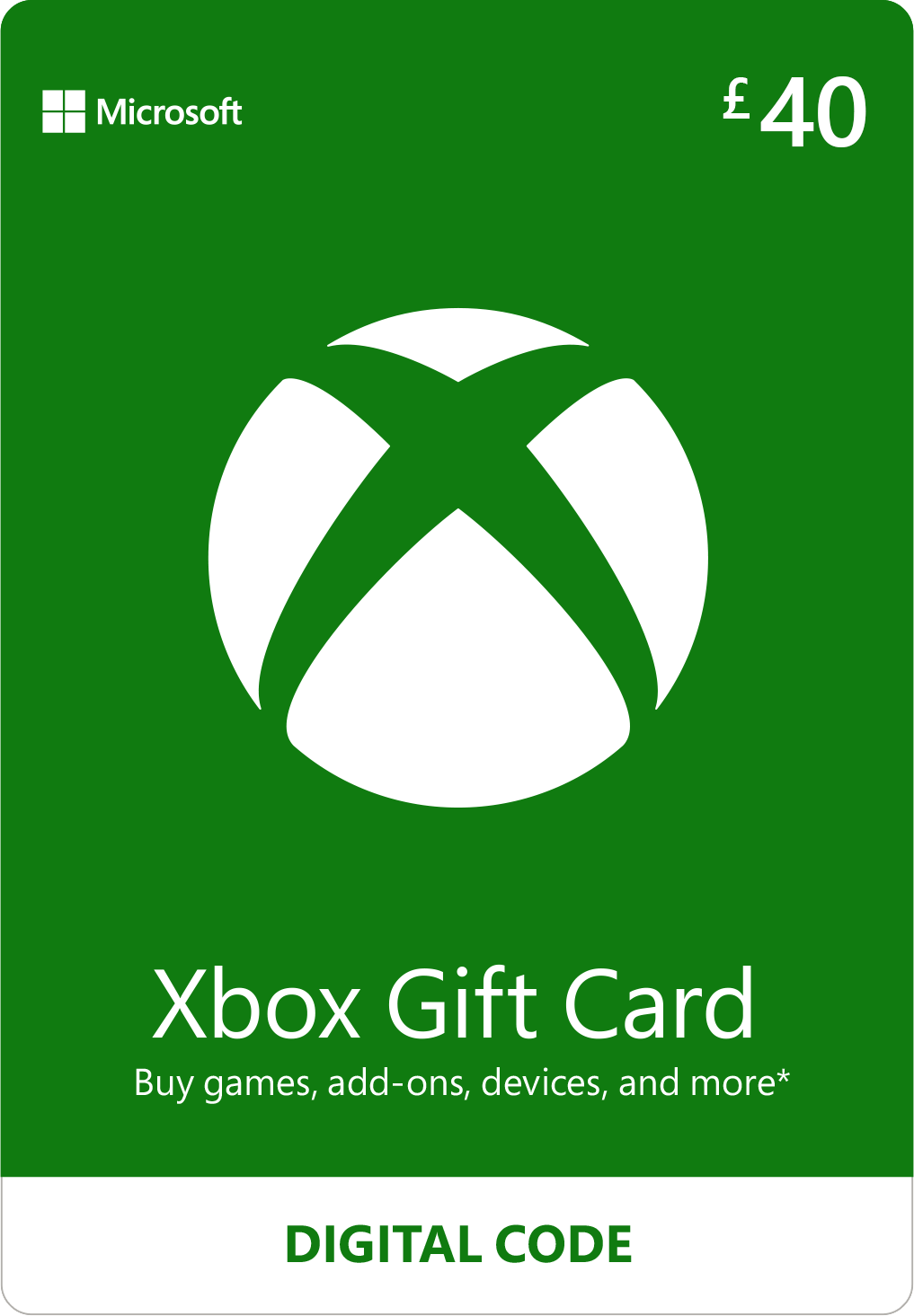 Xbox Gift Card 40 pounds