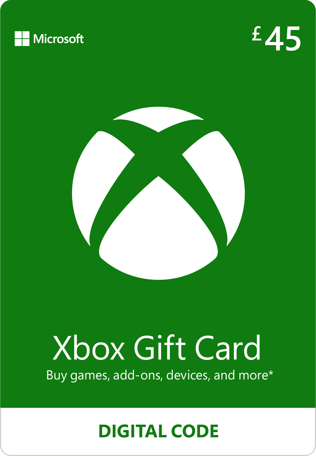 Xbox Gift Card 45 pounds