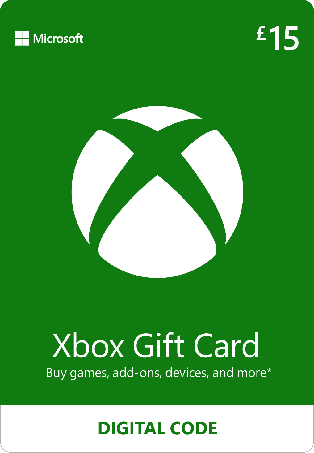 Xbox Gift Card 15 pounds