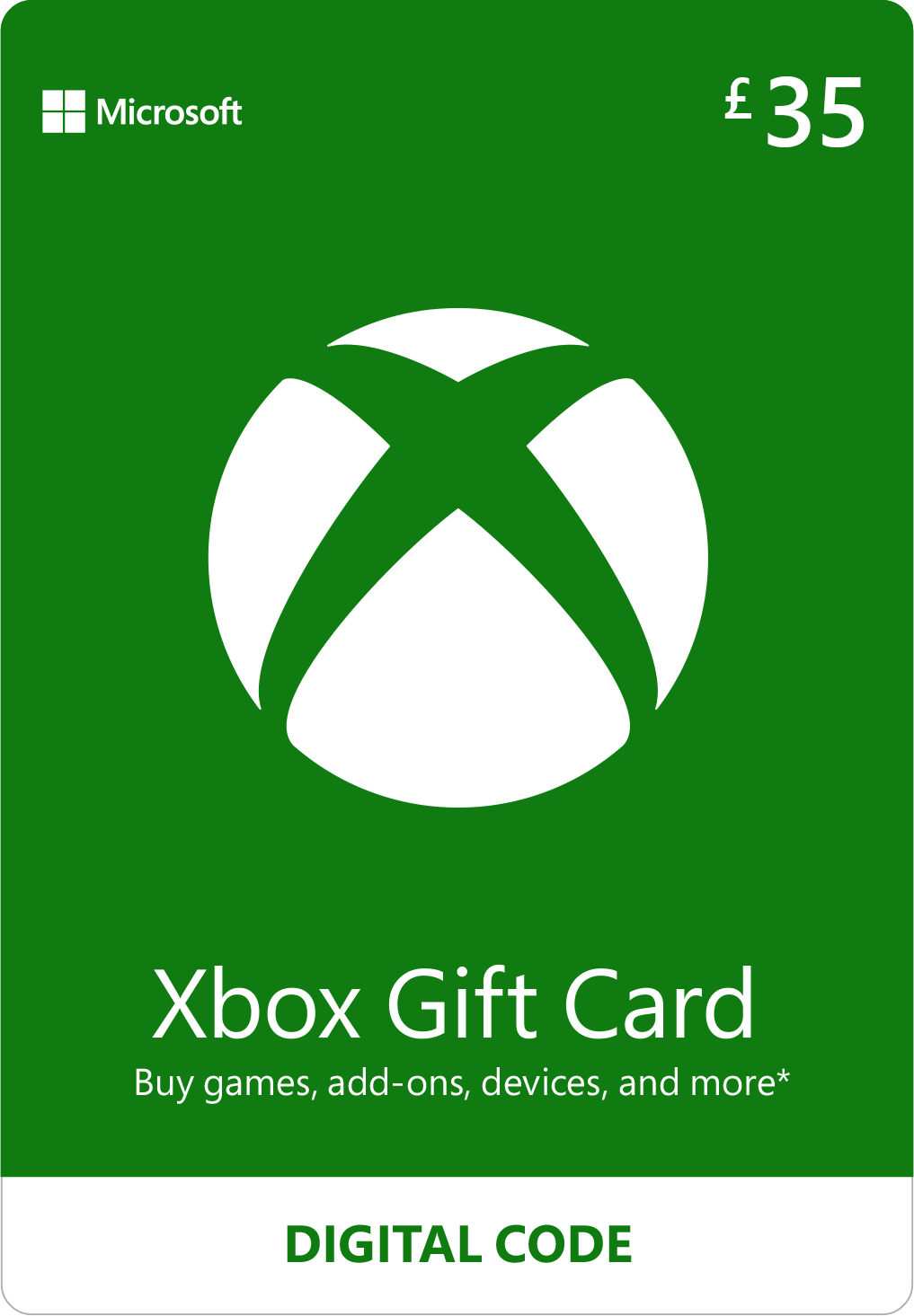 Xbox Gift Card 35 pounds